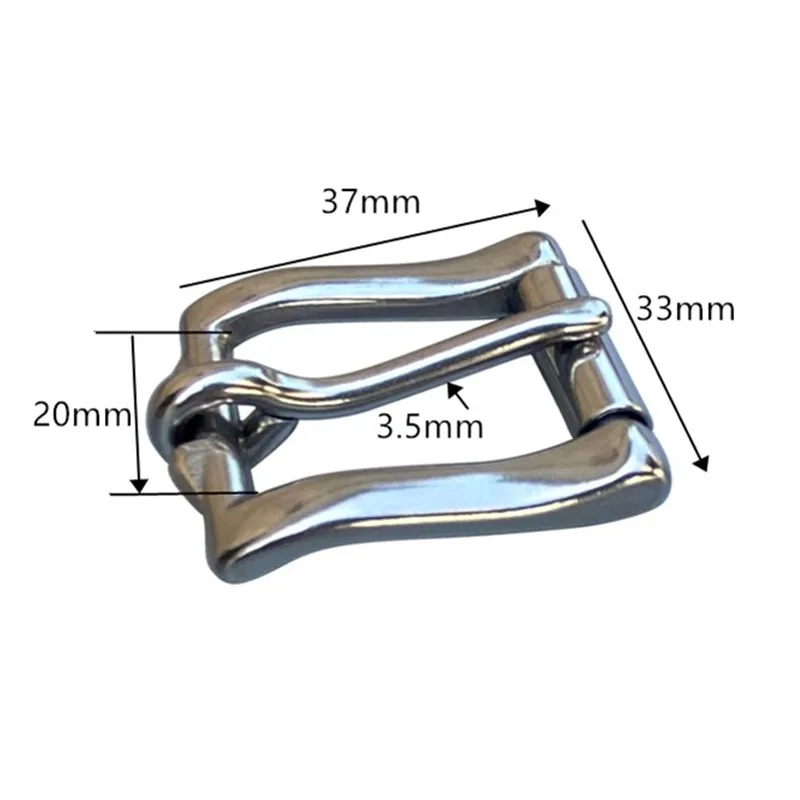 10PCS Stainless Steel Belt Buckle With Roller Leather Buckle For Bag 17mm 20mm 26mm