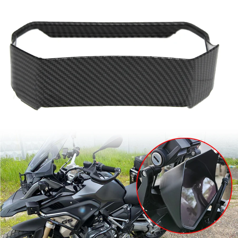 

MOTO Accessories Carbon Look Sun Visor Instrument Hat Cover Protection For BMW R1200GS R1250GS F850GS F750GS S1000XR F900R/XR