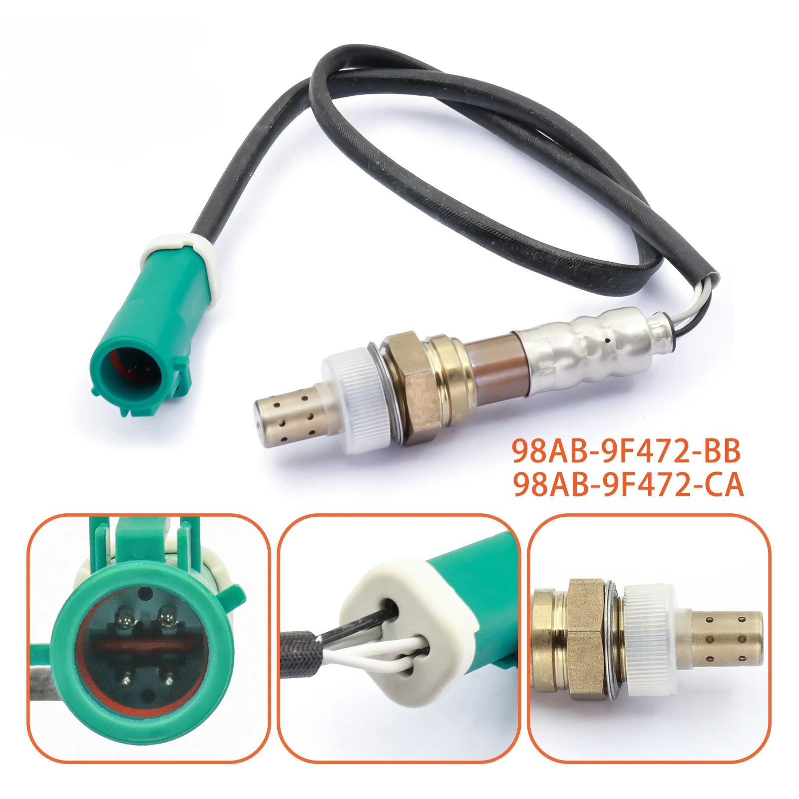 

Oxygen sensor 98AB-9F472-BB 98AB-9F472-CA oxygen sensor divided into black and white lines