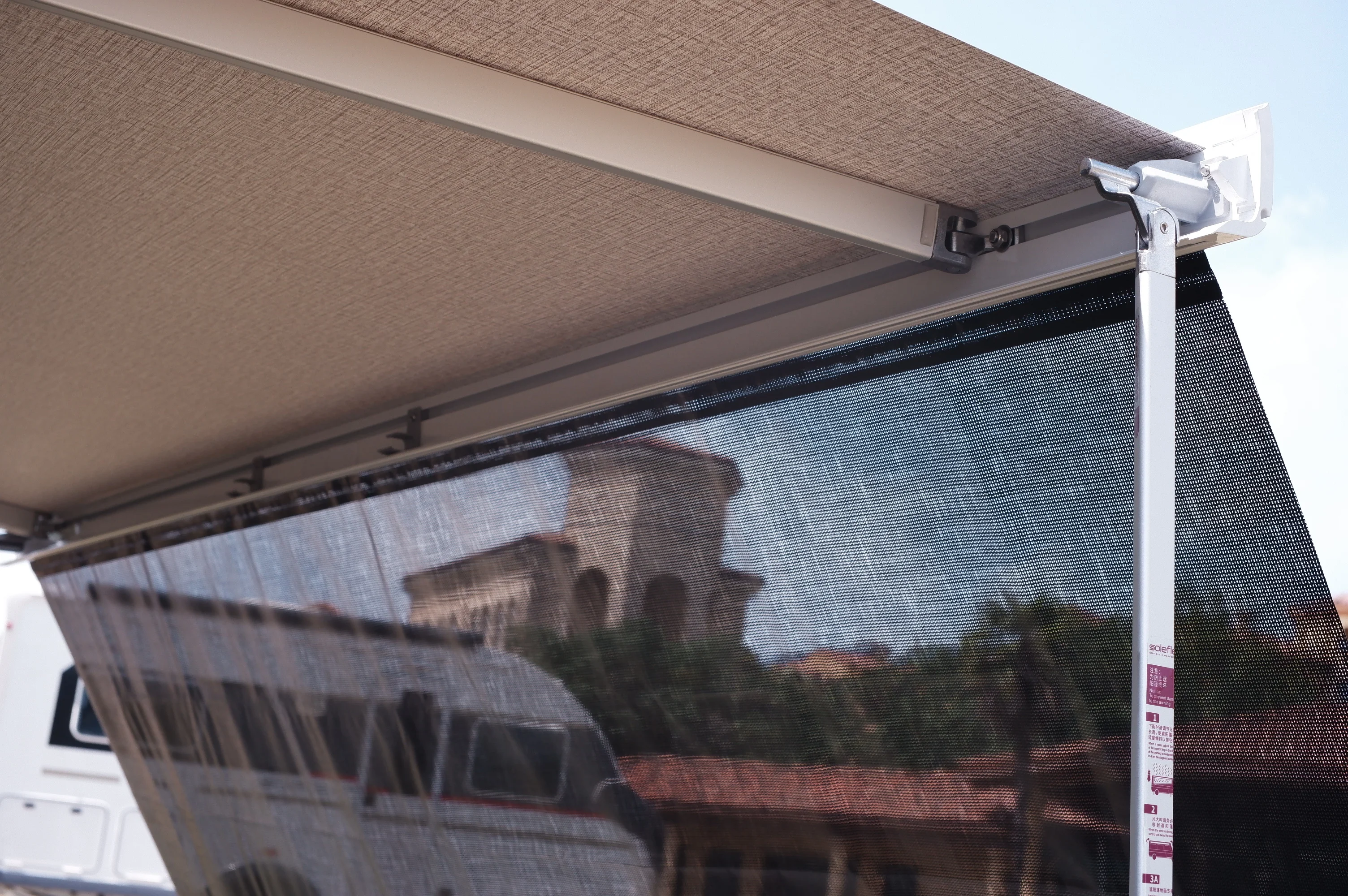 Factory Direct RV Awning Sun Shade Screen Sunshade Mesh Sunscreen Caravan Awning Shade for Motorhome&Camper Trailer
