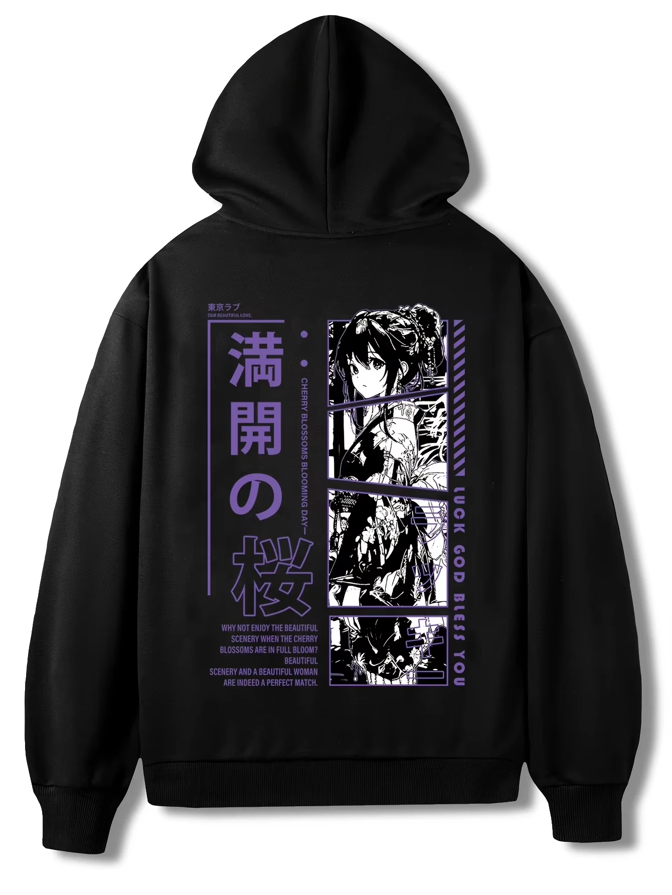 Sudadera con capucha con estampado gráfico de animación Promo para hombre Otoño Invierno moda Casual sudadera de manga larga ropa de calle diaria