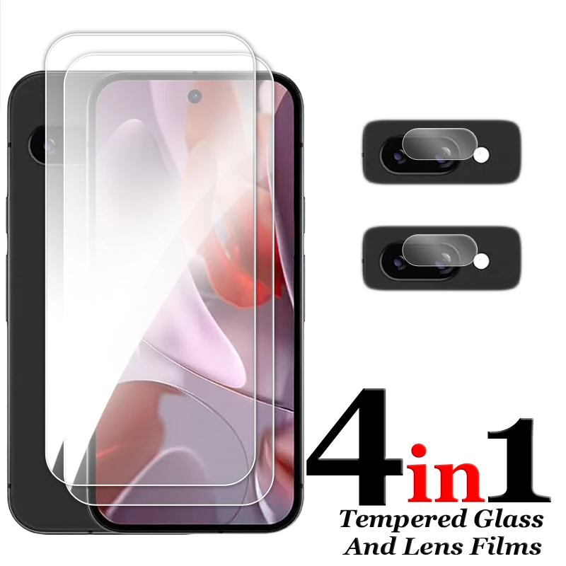 For Google Pixel 9A 5G Glass For Google Pixel 9A Tempered Glass 6.3 inch Transparent HD Screen Protector For Pixel 9A Lens Film