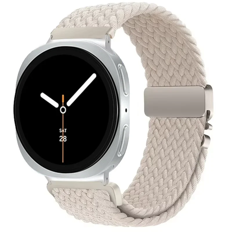 Cinturino in nylon per Samsung Galaxy Watch 8 Classic 46mm 40/44mm cinturino con fibbia per paracadute intrecciato cinturino Galaxy Watch Ultra cinturino