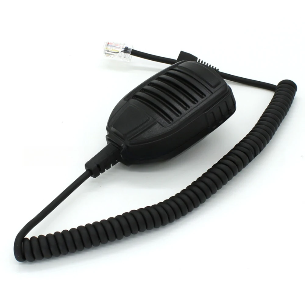 

For Autonomous Driving Enthusiasts Mobile Microphone 8 Pin Mobile Microphone With PPT Button 50cm Cable Length ABS Material