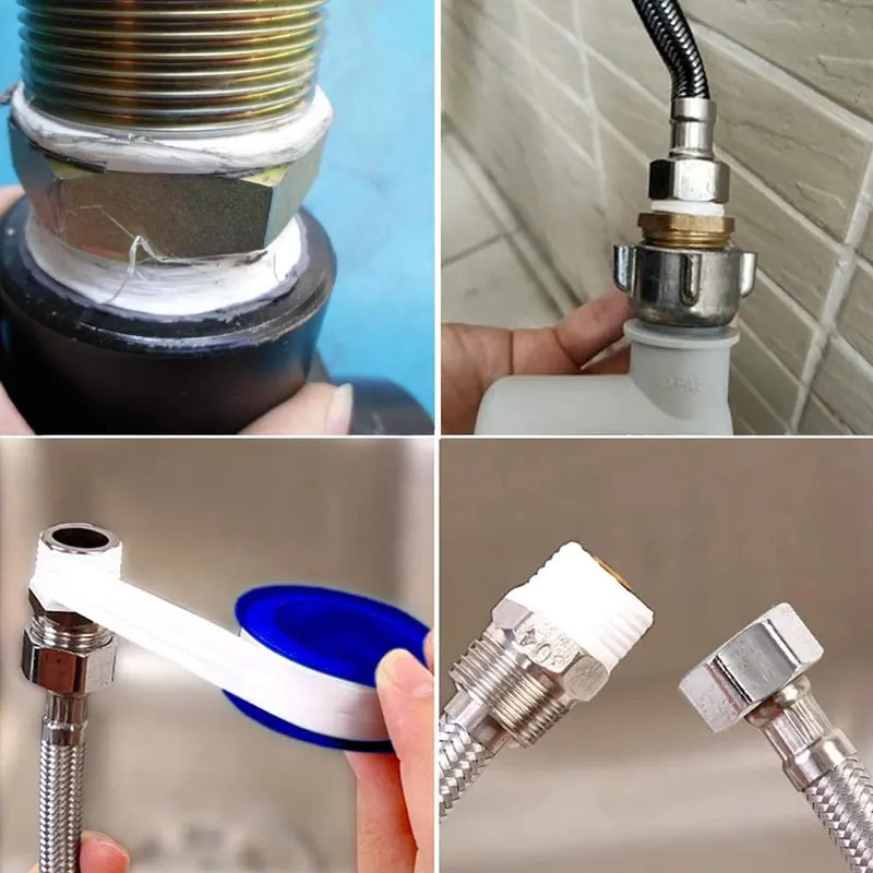 

2pcs Repair Duct Tape Thread Seal Waterproof Leak Tape Water Swelling Sealing Tape Faucet Seal Tape Plumbing Fitting Oil-Free