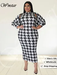 Wmstar Plus Size Dress set due pezzi abiti Maxi abiti e Out Wear vestito abbinato Sexy vestiti autunnali Dropshipping all'ingrosso