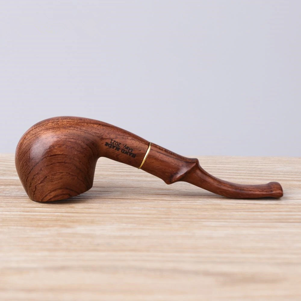 Rosewood Pipes 2 Use Tobacco Pipe Smoking Accessory Bender Indoor or Outdoor Use With 9mm Activated Carbon Filters