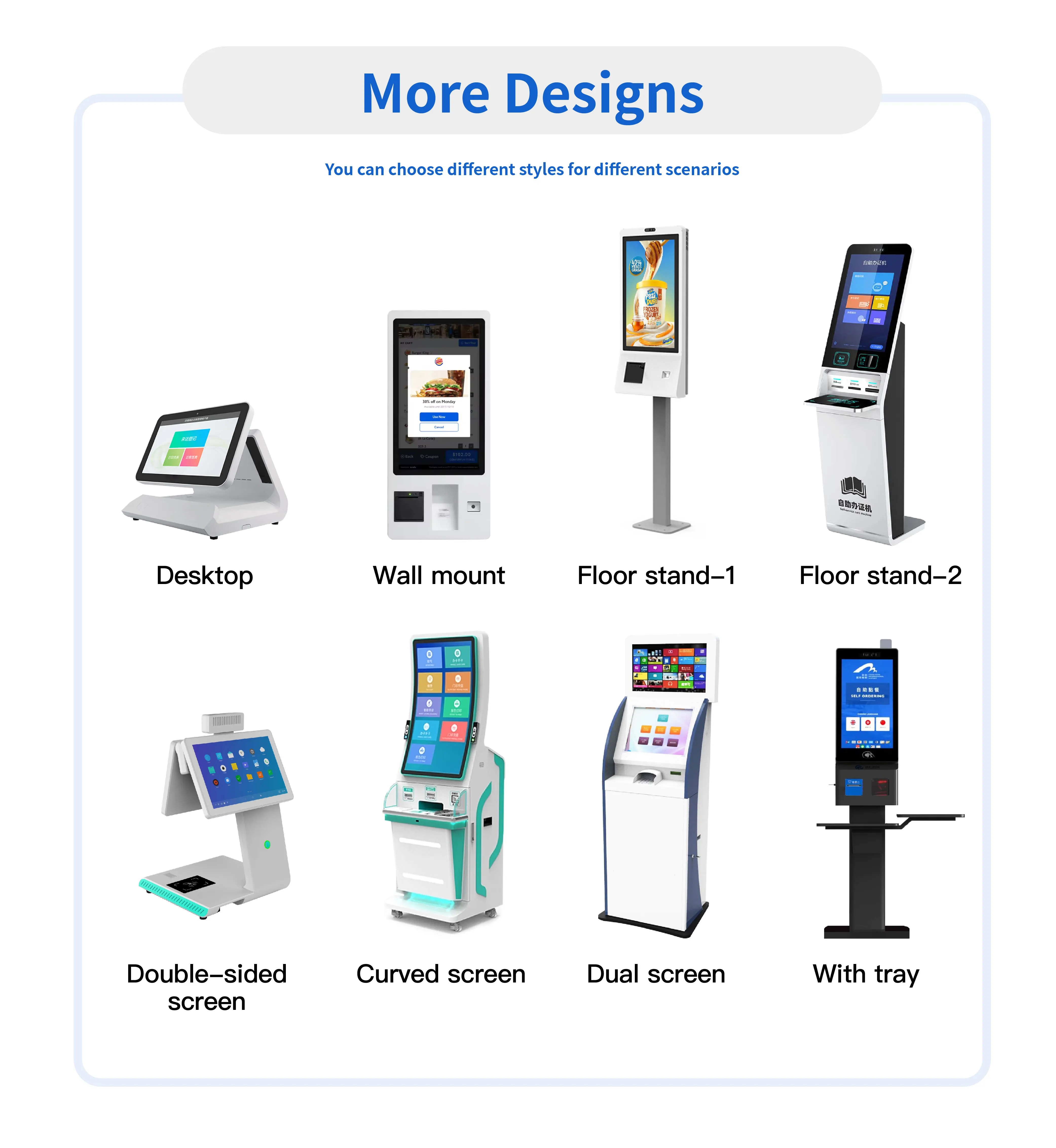 Afrekenen Zelfbedieningsmachines SDK Functionaliteit Touchscreen Zelfbestellende betalingsterminal Geautomatiseerde kassierkiosk Automatisch