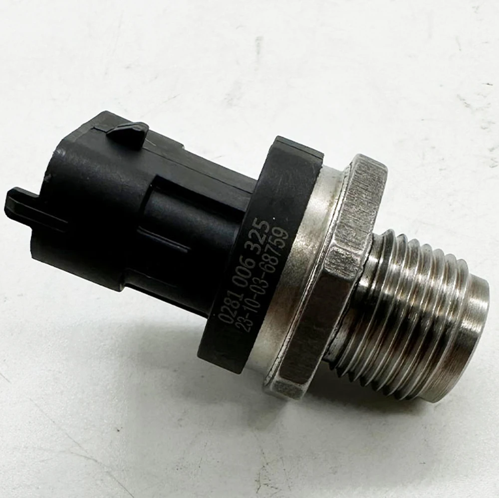 1-4pcs 0281006325 Fuel Rail High Pressure Sensor Common Injection 281006325 0281006112 0281002846 For C ummins I VECO DAF MAN