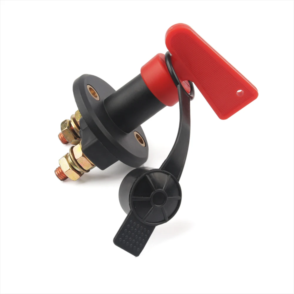 300A 12V 24V Red 2Key Cut Off Battery Main Kill Switch Vehicle Car Modify Isolator Disconnector Truck Boat Auto Car Power Switch