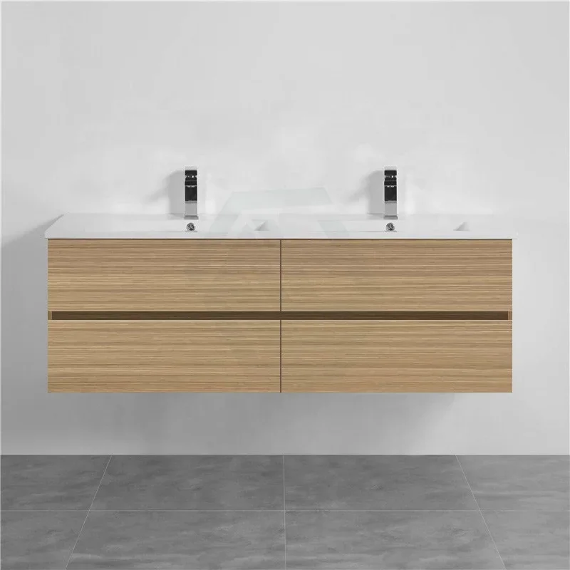 

-Yalig Modern Wooden Bathroom Vanity Double Sink Waterproof Bathroom Cabinet