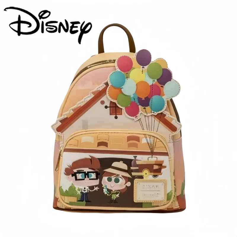 2024 Loungefly Disney Pixar Up Working Buddies Womens Double Strap Shoulder Bag Purse School Backpack Cute Cartoon  Backpack