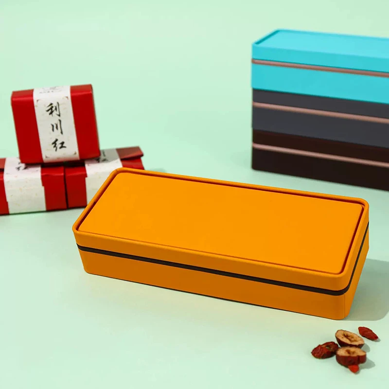 صندوق تخزين مستطيل متعدد الألوان من صفيح مع غطاء ، شاي معدني ، حاوية فارغة لتغليف المجوهرات ، منظم علب الحلوى #3