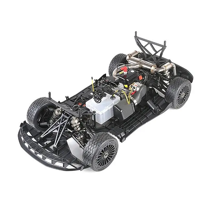 Remote control car Power off-road four-wheel drive Rally flat sports car High-speed oil burning model car