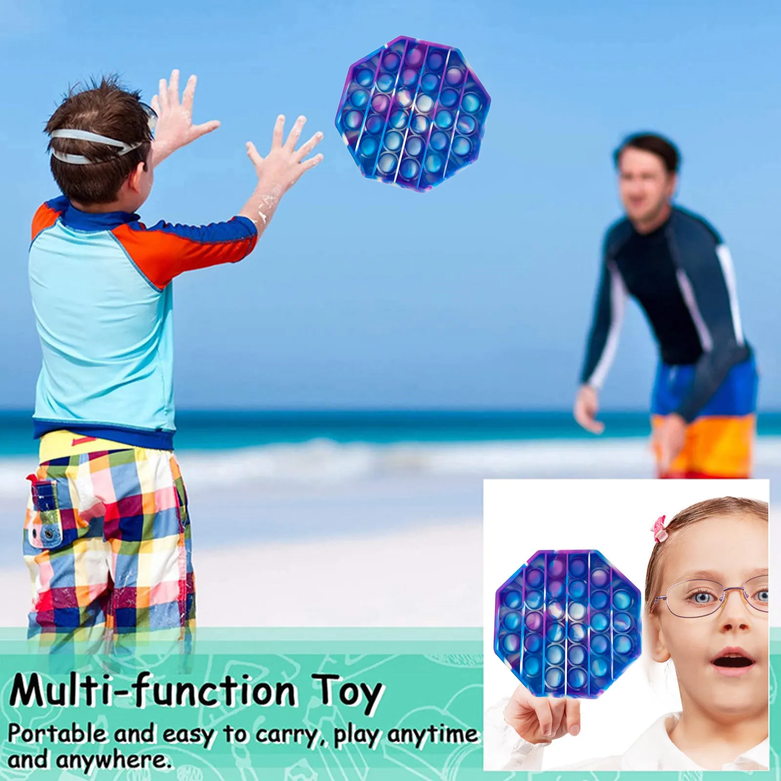 1PC Push Bubble  Sensory Toy  Special Needs Stress Reliever