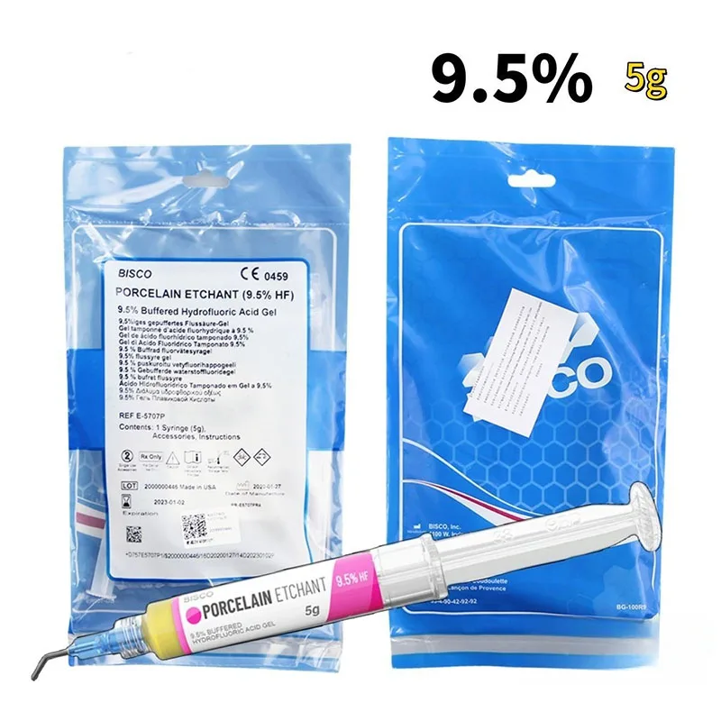 

Гидрофлюровая кислота, стоматологический материал, фарфоровый травящий агент BISCO, 9,5%, 5 г/трубка, гель, фарфоровый Etchant, стоматологический материал для полости рта