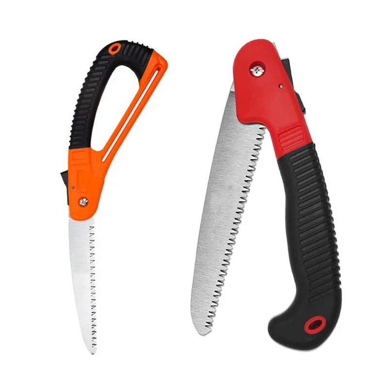 Folding Saw Portable Gardening Pruner 7.7 Inch  Razor Tooth Sharp Blade for Camping Cutting Wood Hunting Professional  Hand Saw