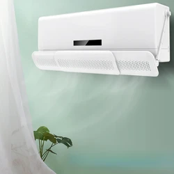 68-96cm Retractable Air Conditioner Wind Deflector Anti-Direct Blowing Windshield Air Deflector Purification Wind Outlet Baffle