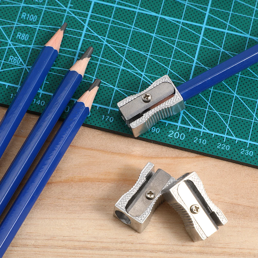 

12 Pcs Metal Pencil Sharpener Reliable Simple Design Hand Held School Supplies Kids Gifts Classroom Sharpeners