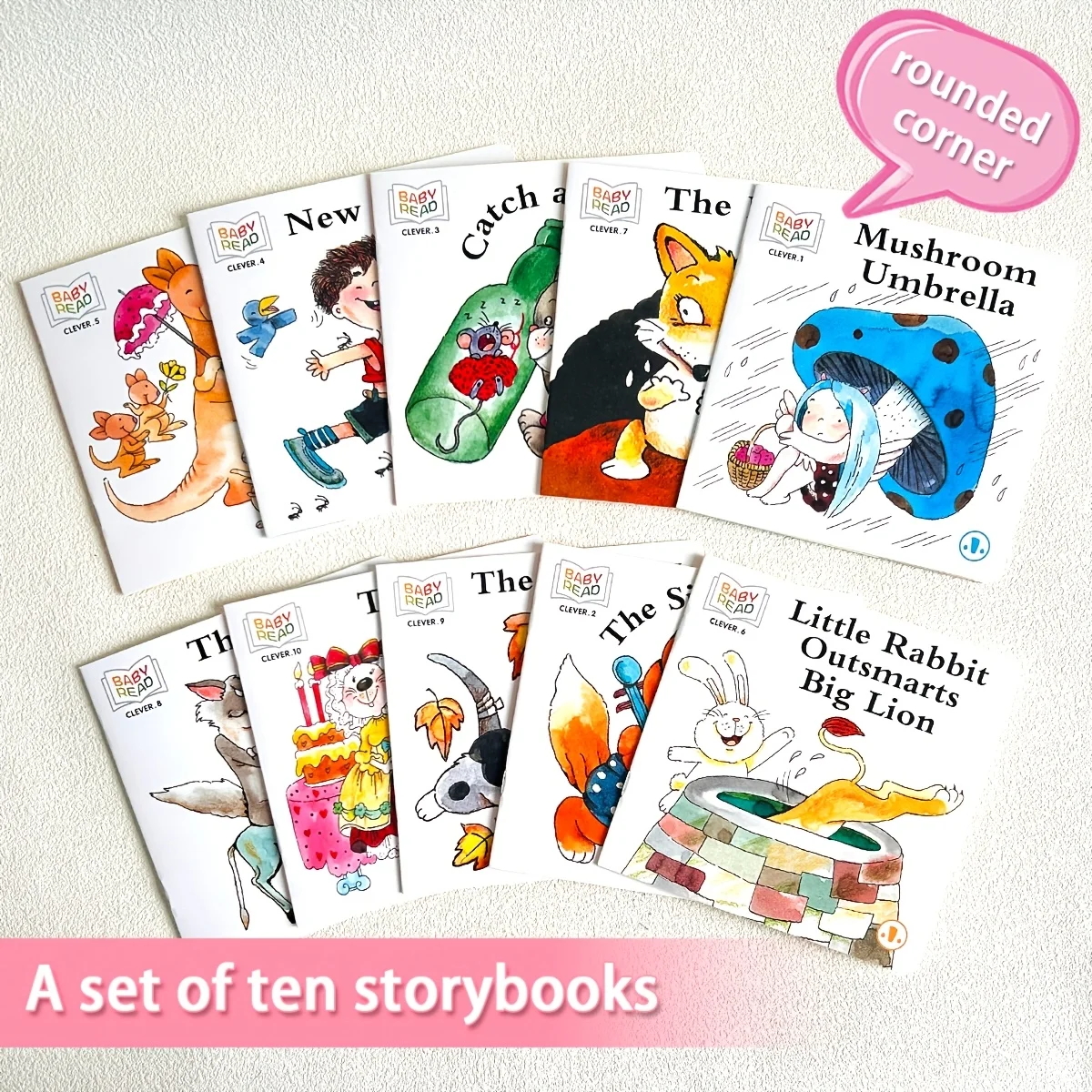 

10-Pack Kids' Fun Enlightenment Story Books,Illustrated Picture Books for Toddlers,Early Learning Bedtime Stories Books