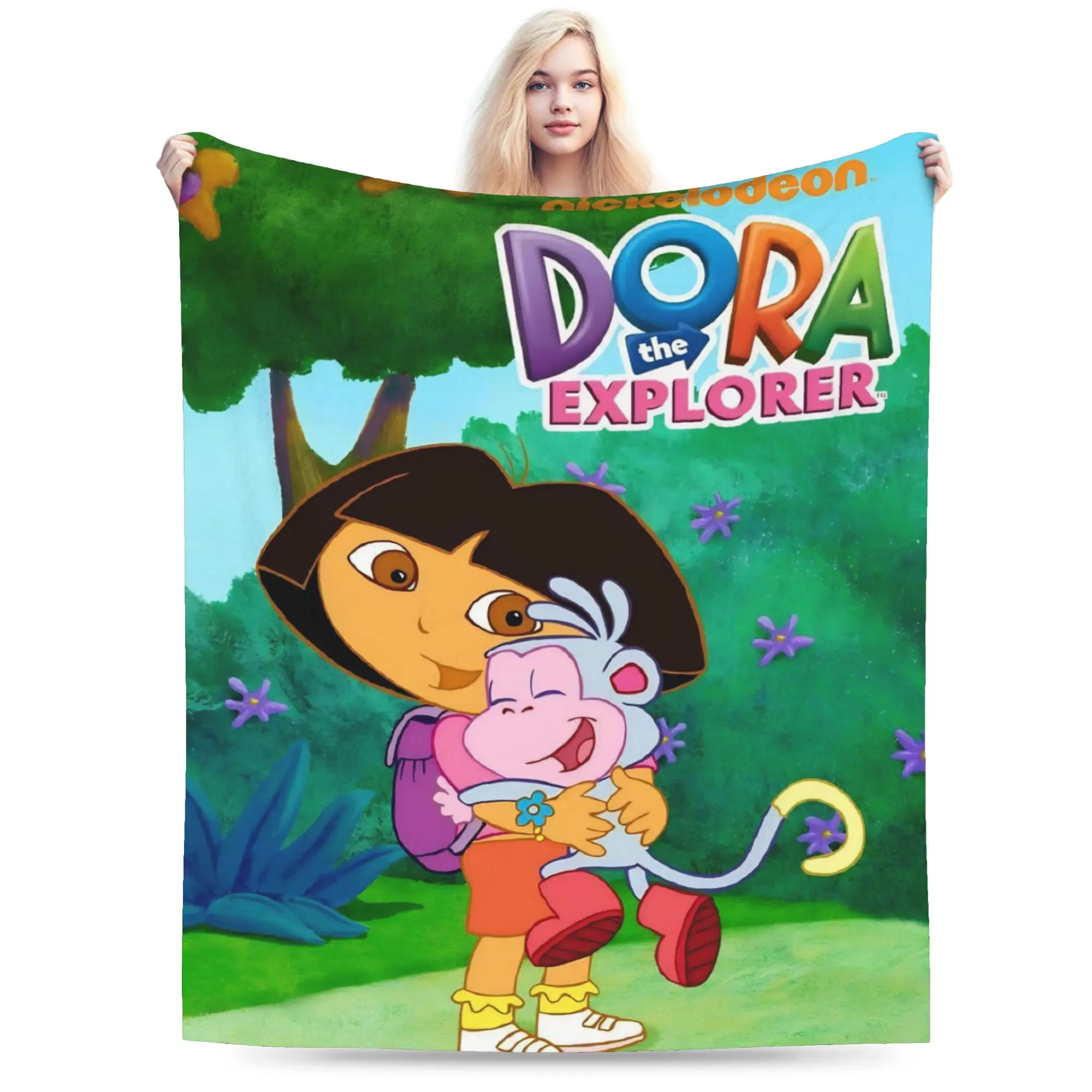 D-Doras The Explorers Blanket Super Soft Cozy  Throw Blankets for Couch 50x60 Inch Multiple Sizes Quilt