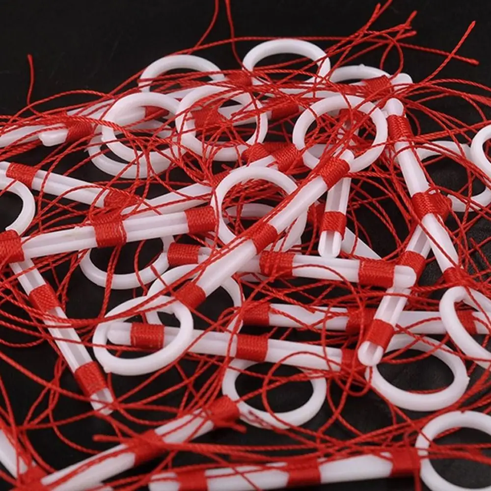 50pcs Cotton Thread Bobber Looper Slip Knot Looper Fishing Bobber Float Stop Knots Cord String Rope Buoy Fishing Float Accessory