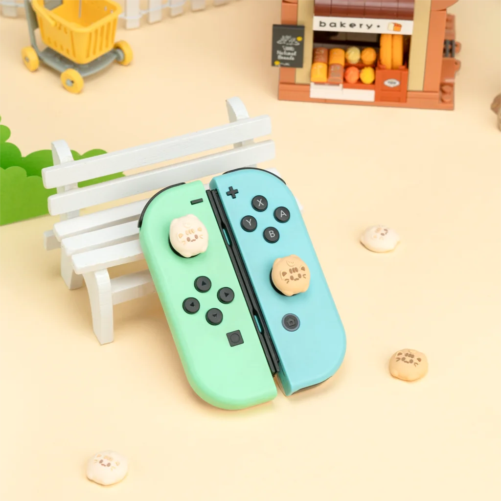 Super Cute Silicone Soft Joycon Thumb Stick Grip Cap Joystick Cover For Switch Oled NS Lite Joy-con Controller Thumbstick Case