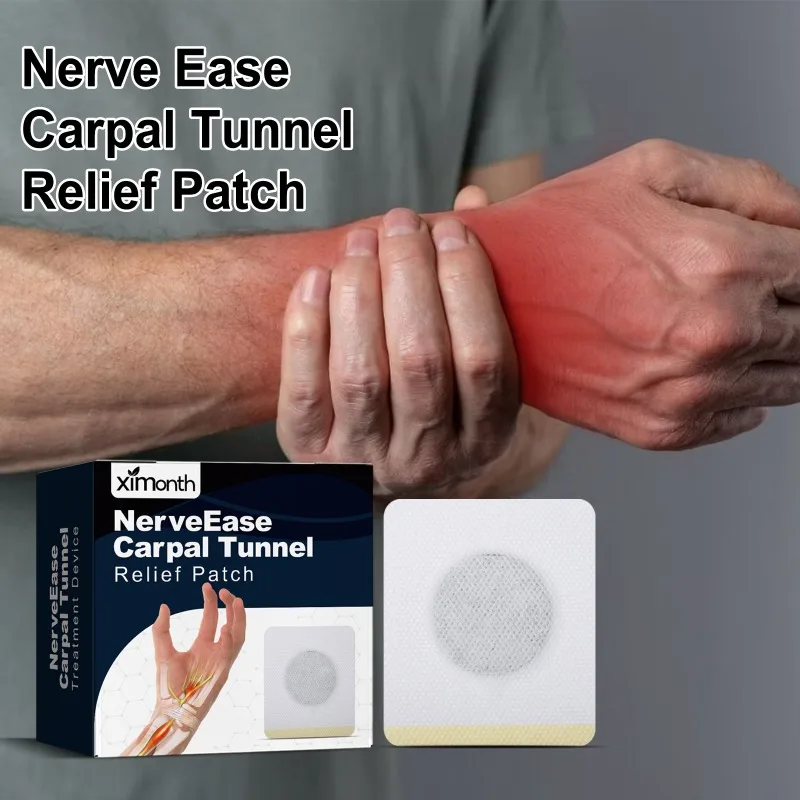 Nerve Ease Carpal Tunnel Relief Patch Treat Finger Joint Stiff Pain Tendon Sheath Muscle Bone Strain Arthritis Sore Body Care