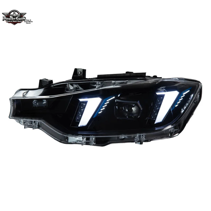 Suitable for 12-18 BMW F30/F35 Two-tone Golden Eye Headlight Assembly Modified Fang Style LED Lens