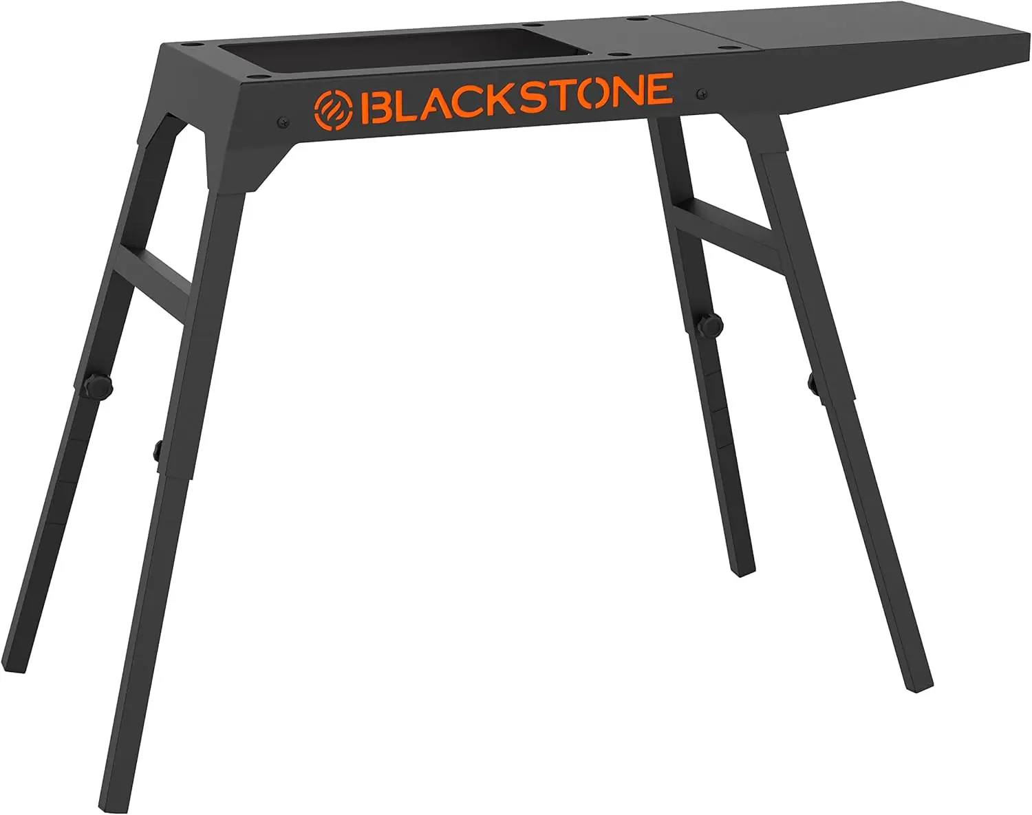 

Blackstone 5013 Collapsible 17”and 22”Tabletop Griddle Stand with Adjustable Legs and a Removable Side Shelf,Powder Coated Steel