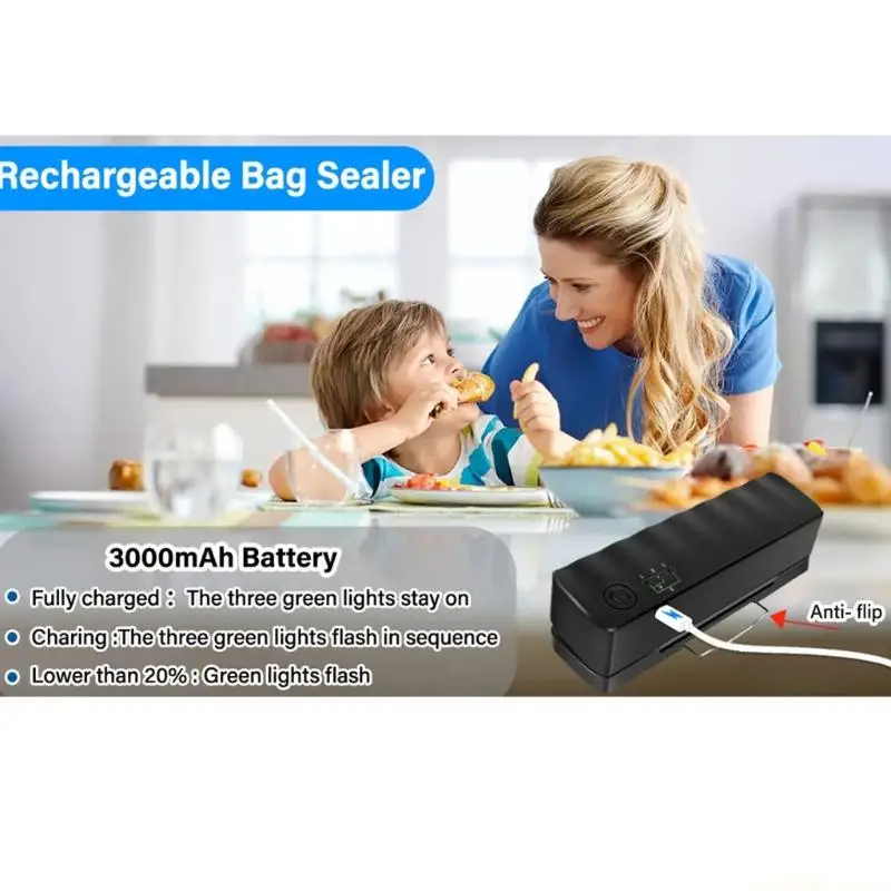 D0AB Vacuum Packaging Machine Electric Sealer Perfect for Home and Office Use