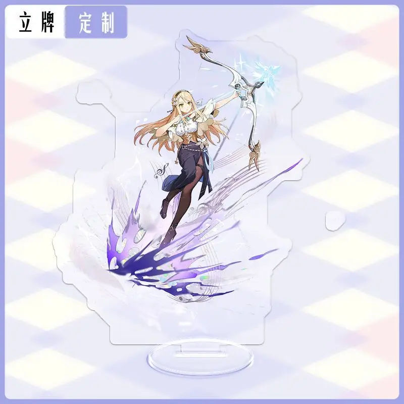 لعبة أنيمي ورشة عمل كيمياء ليسا الجديدة 2 حامل أكريليك هدية للأصدقاء لسطح المكتب زينة ألعاب شفافة