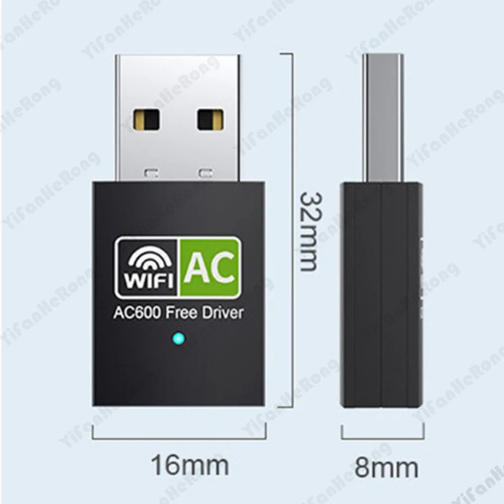 Adaptador wi-fi usb 600mbps driver grátis adaptador wi-fi 5ghz antena usb ethernet pc adaptador wi-fi lan wifi dongle ac receptor wi-fi