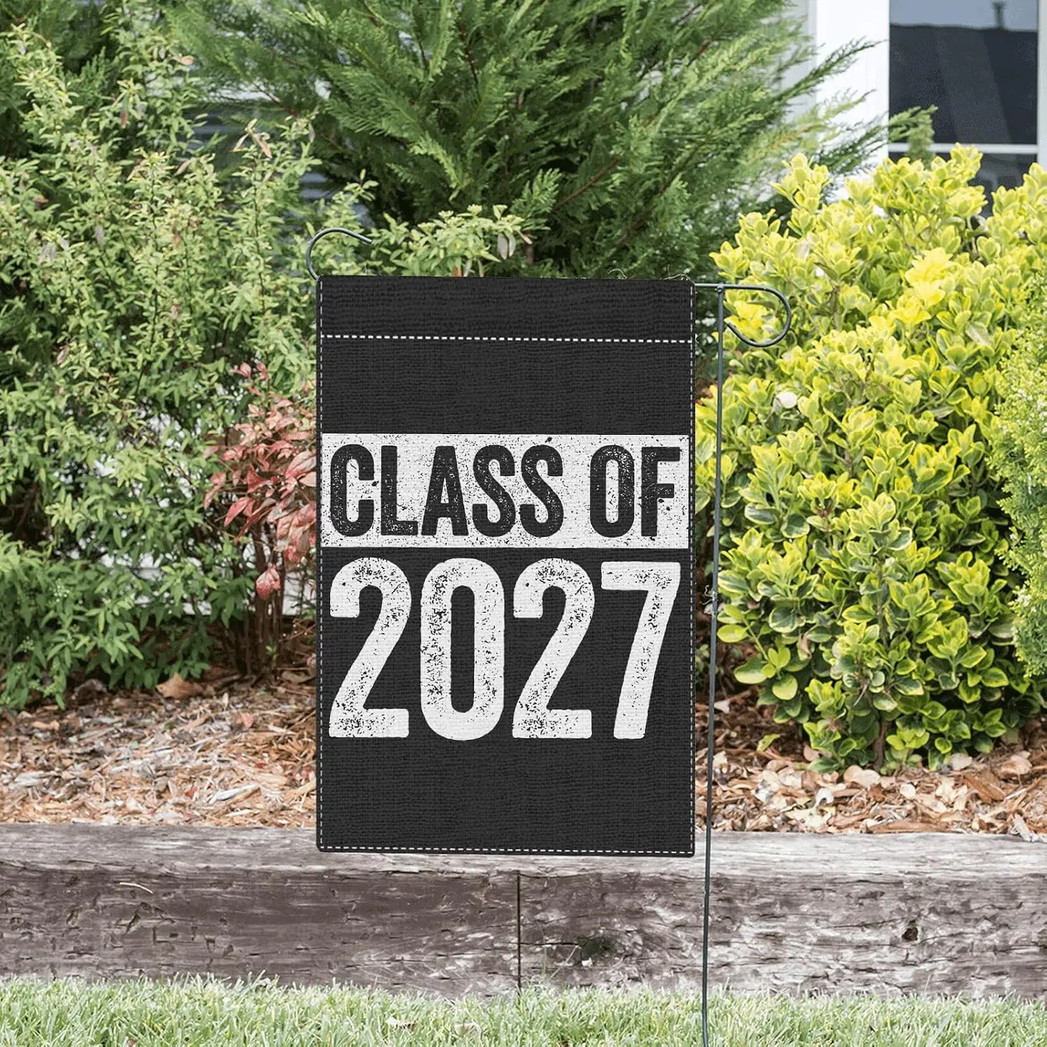 Senior 2027 Class Of 2027 Garden Flag Funny Banner Room yyi