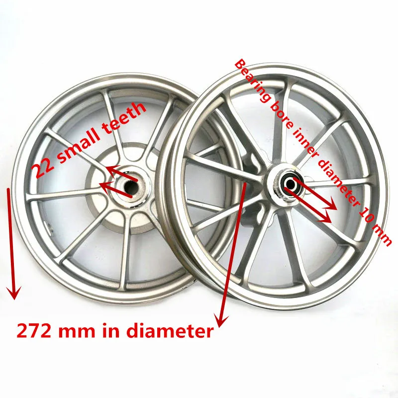 For Dio Honda Motorcycle Parts Alu Material Top Quality 10 Inch Wheels Factory Price Hot Sale view 4