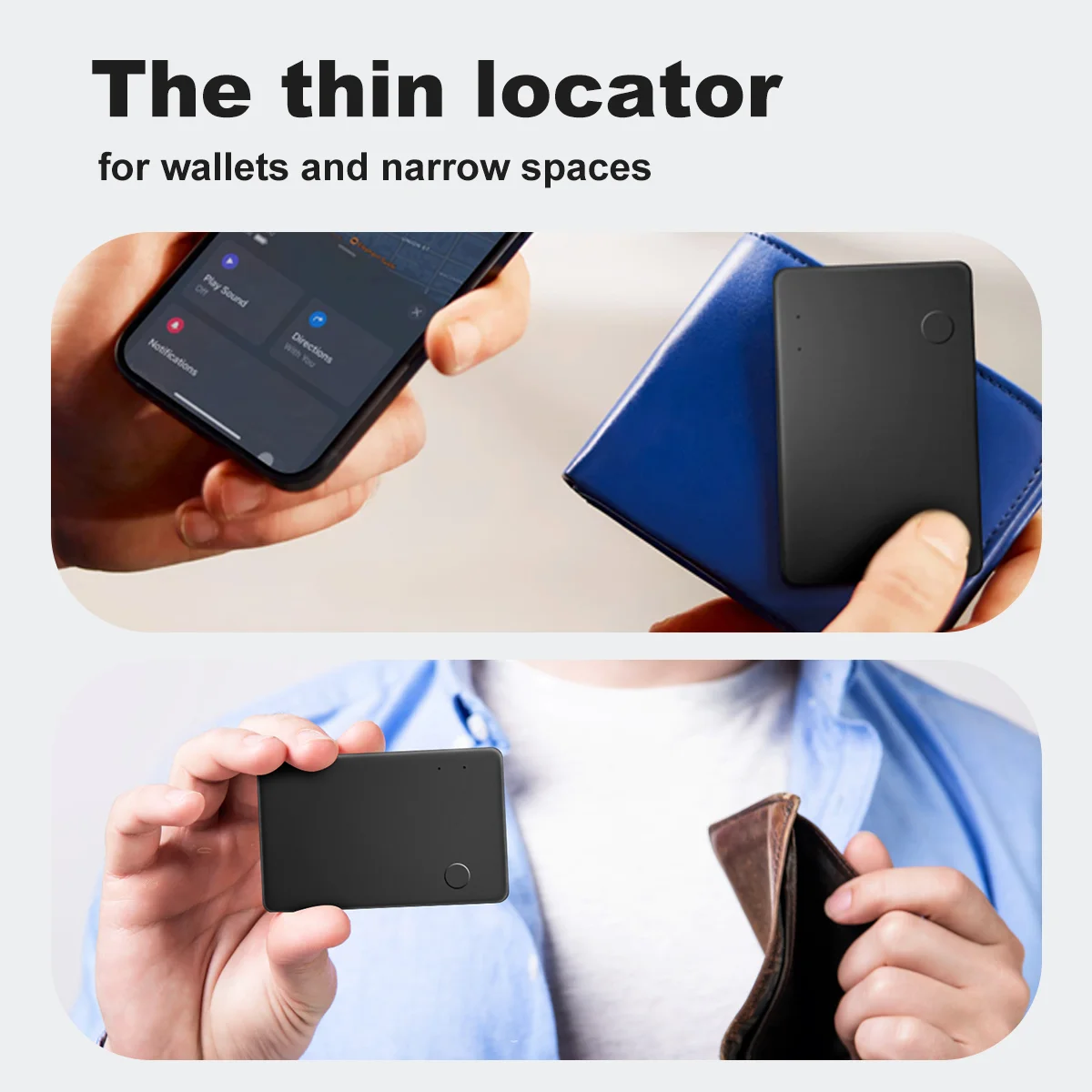 2 STKS IP67 Waterdichte Slimme Sleutelhanger Tas Portemonnee Kaart Tracker Draadloze Geo-Hek Item Finder ABS Plastic Tag Afstandsbediening Tracker Kaart K