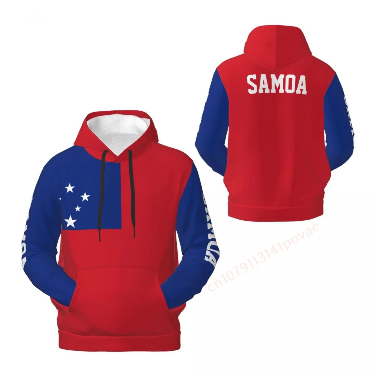 

2025 Samoa Flag Warm Soft 3D Fleece Hoodie Polyester With Pocket Men Women Sweatshirt Unisex Casual Pullover Hoodies