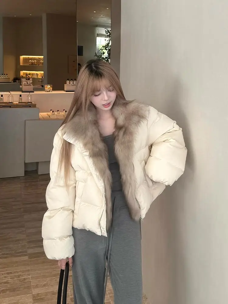 

Puffer Parkas Womens New In Outerwears Camouflage College Sportswear Zip Fleece Lining Oversized Pockets Coat Thick Waterproof