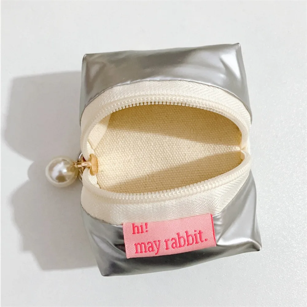 Bag Pendant Cloth Pouch Earphone Bag Pearl Fashion Cute Coin Purse 3D Small Tent Mini Storage Bag Headphone