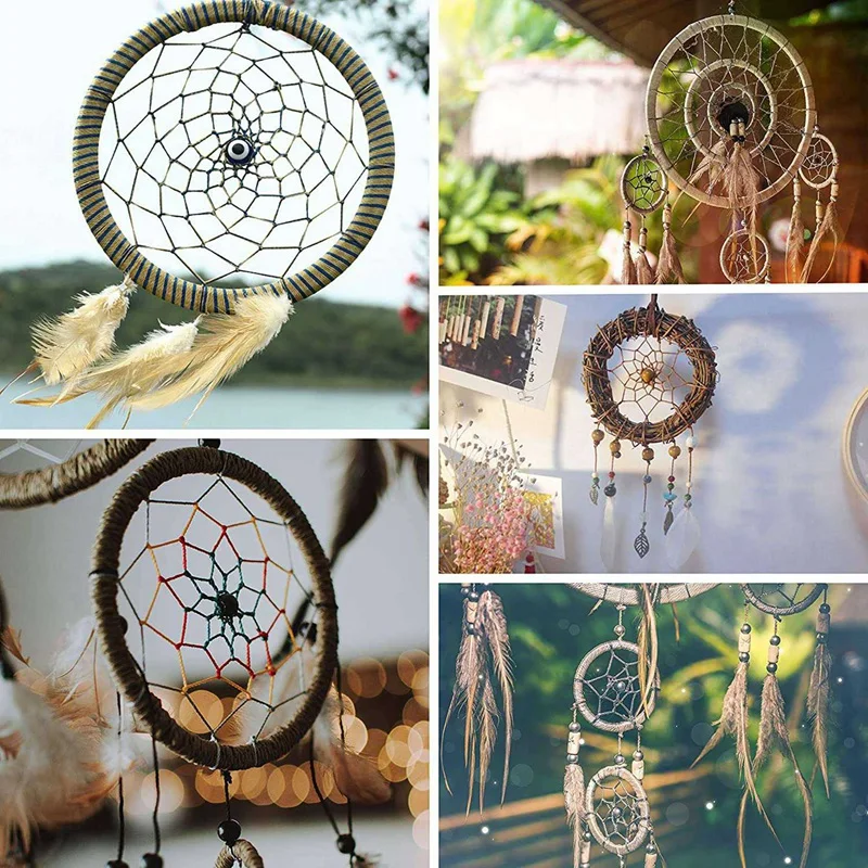 30 PCS Silver Dream Catcher Metal Rings Supplies,Macrame Rings, Metal Hoops For Multi-Purpose Crafts Projects In 5 Sizes