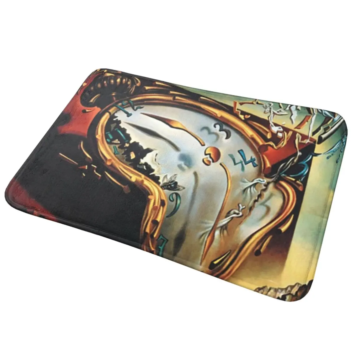 The Melting Clock Salvador Dali Pop Street Non-slip Doormat Floor Mat Cushion Carpet Rug for Kitchen Entrance Home Footpad Mats