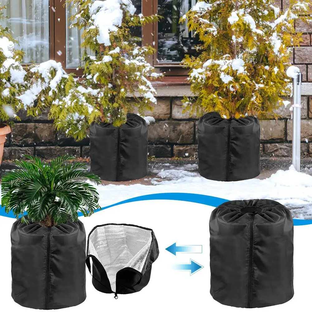 Garden Plant Potted Anti Freeze Protection Bag Oxford Cloth Trees Potted Plant Breathable Protection Bag Plants Thermal Cover