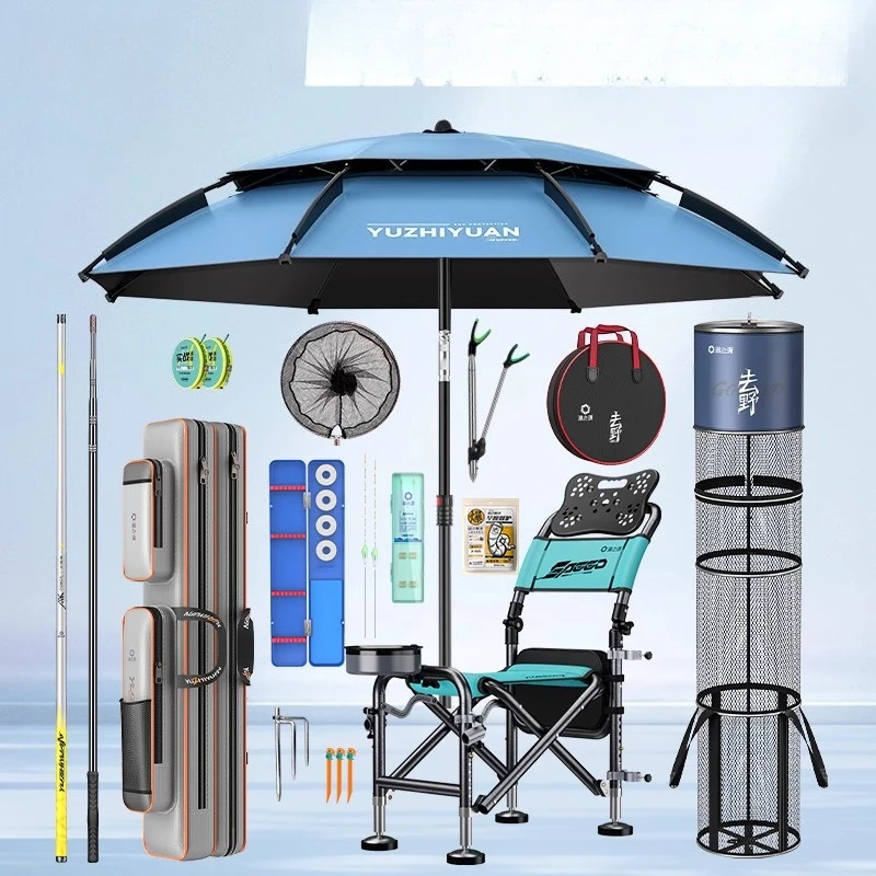 

A full set of fishing gear