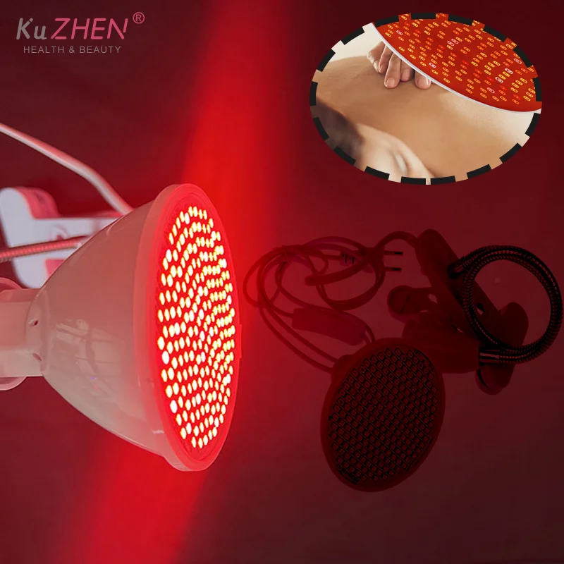 1 قطعة لمبة العلاج بالضوء الأحمر مع مشبك مصباح LED 660nm الأحمر و 850nm بالقرب من جهاز العلاج كومبو بالأشعة تحت الحمراء للعناية بالبشرة لتخفيف الآلام