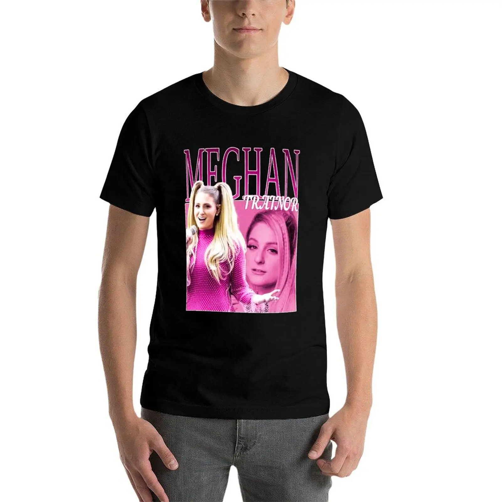 تي شيرت Meghan Trainor تي شيرت مطبوع للرجال تي شيرت رجالي
