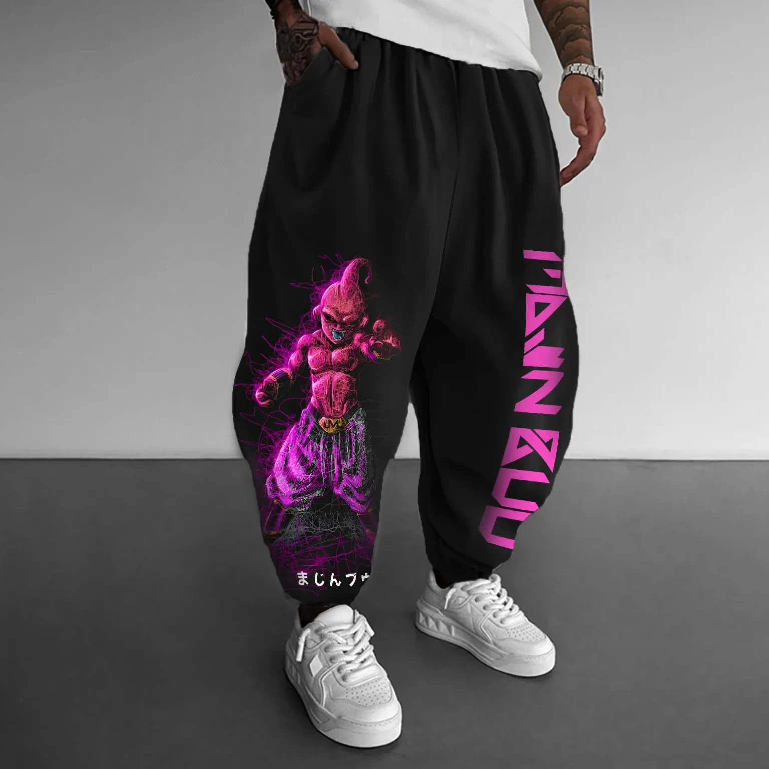 Dragon Ball GOKU Majin Buu Peripheral Sports Leggings Anime Autumn and Winter Men's and Women's Pure Cotton Leggings