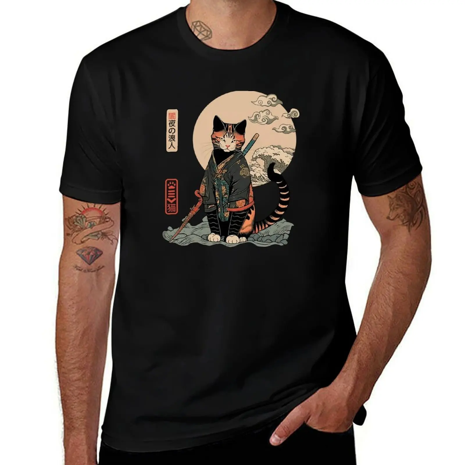 

Ronin Cat 5 T-Shirt cotton t shirts high quality anime t shirts for man T-Shirt