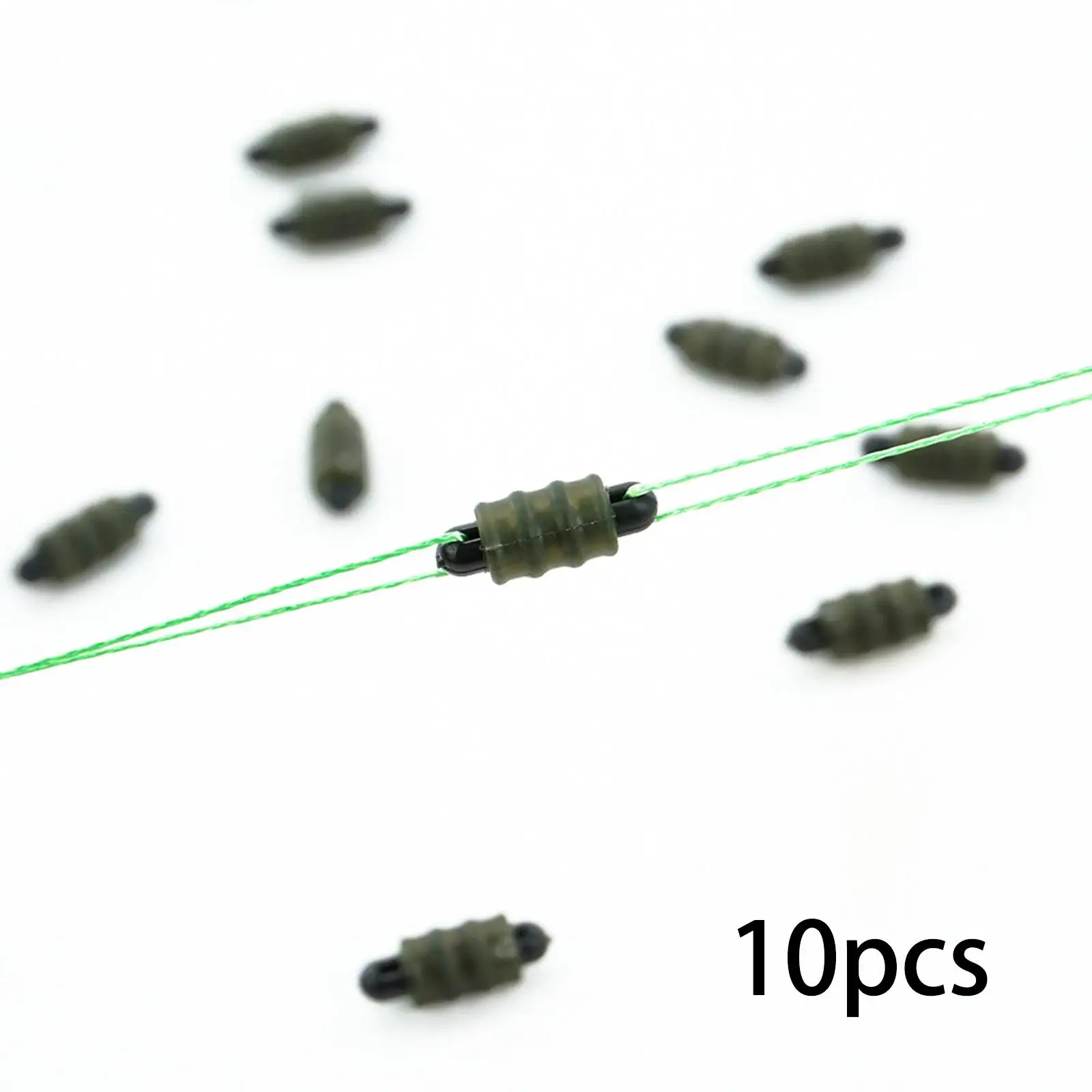 10Pcs Fishing Rigs Connector Bead Sturdy Multifunction Fishing Tackle