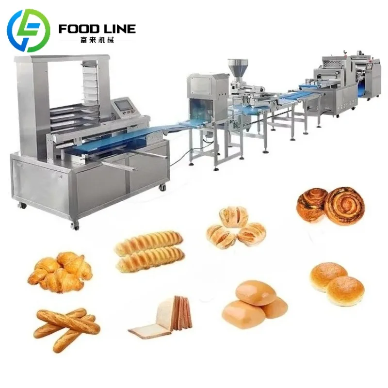 Custom Bread Machine Line Industrial Arabic Pita Baguette Complete Production Line Oven Bakery Equipment Full Set