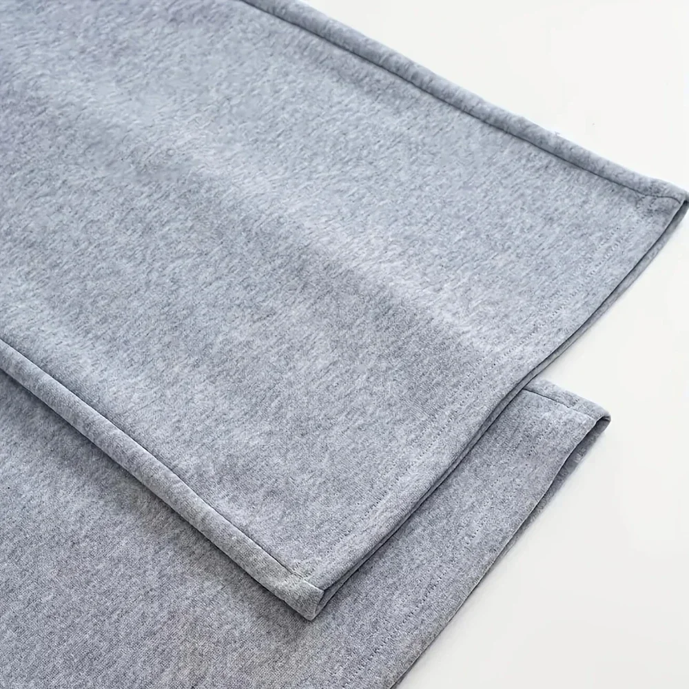 فضفاض واسعة الساق الخريف الشتاء الصوف عادية تنوعا الخصر مطاطا حزام Sweatpants فلوي السراويل للنساء السراويل القطنية الفضفاضة #6